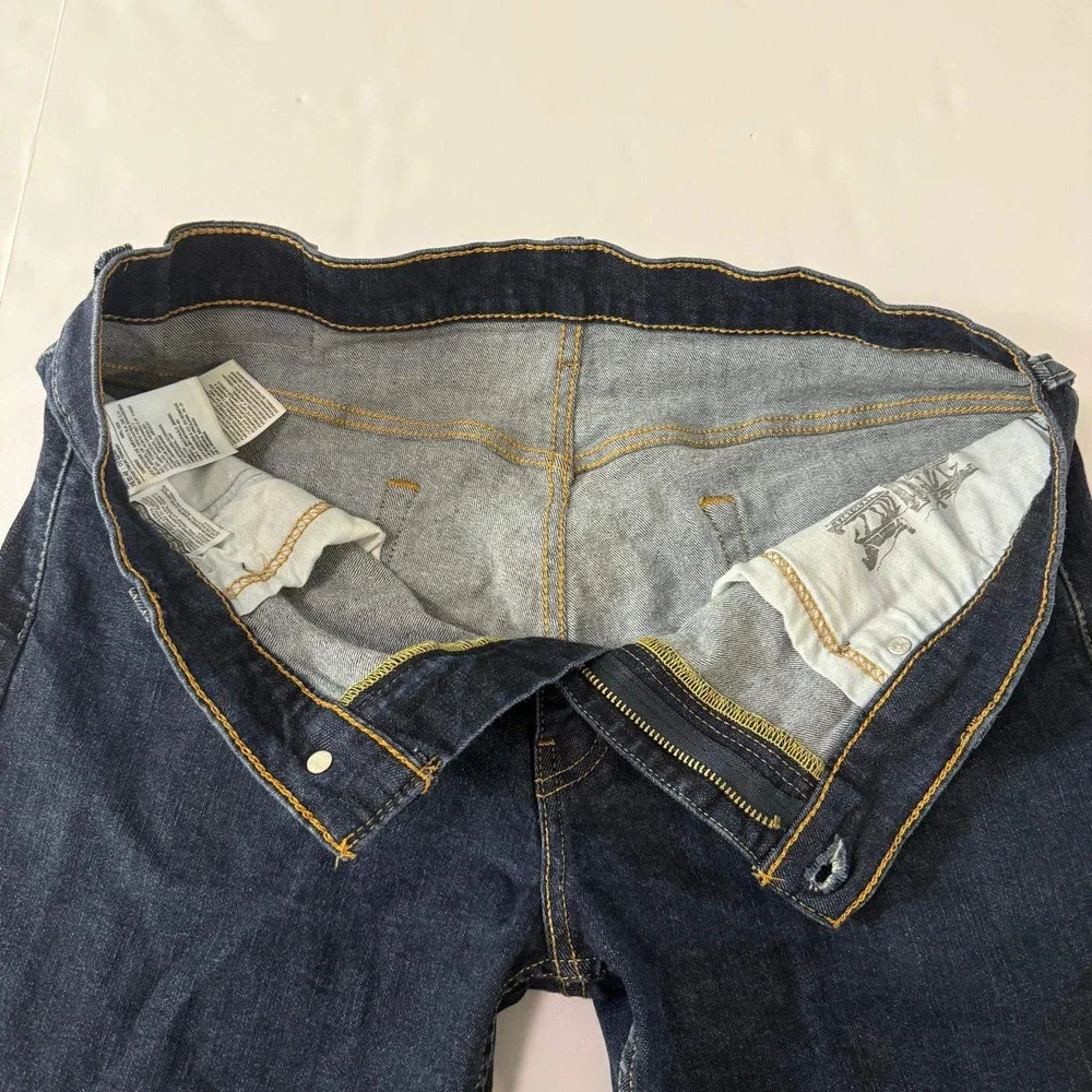 Levis 569 Loose Straight Leg Jeans Mens W34 L34 Dark Indigo Blue Denim 3757